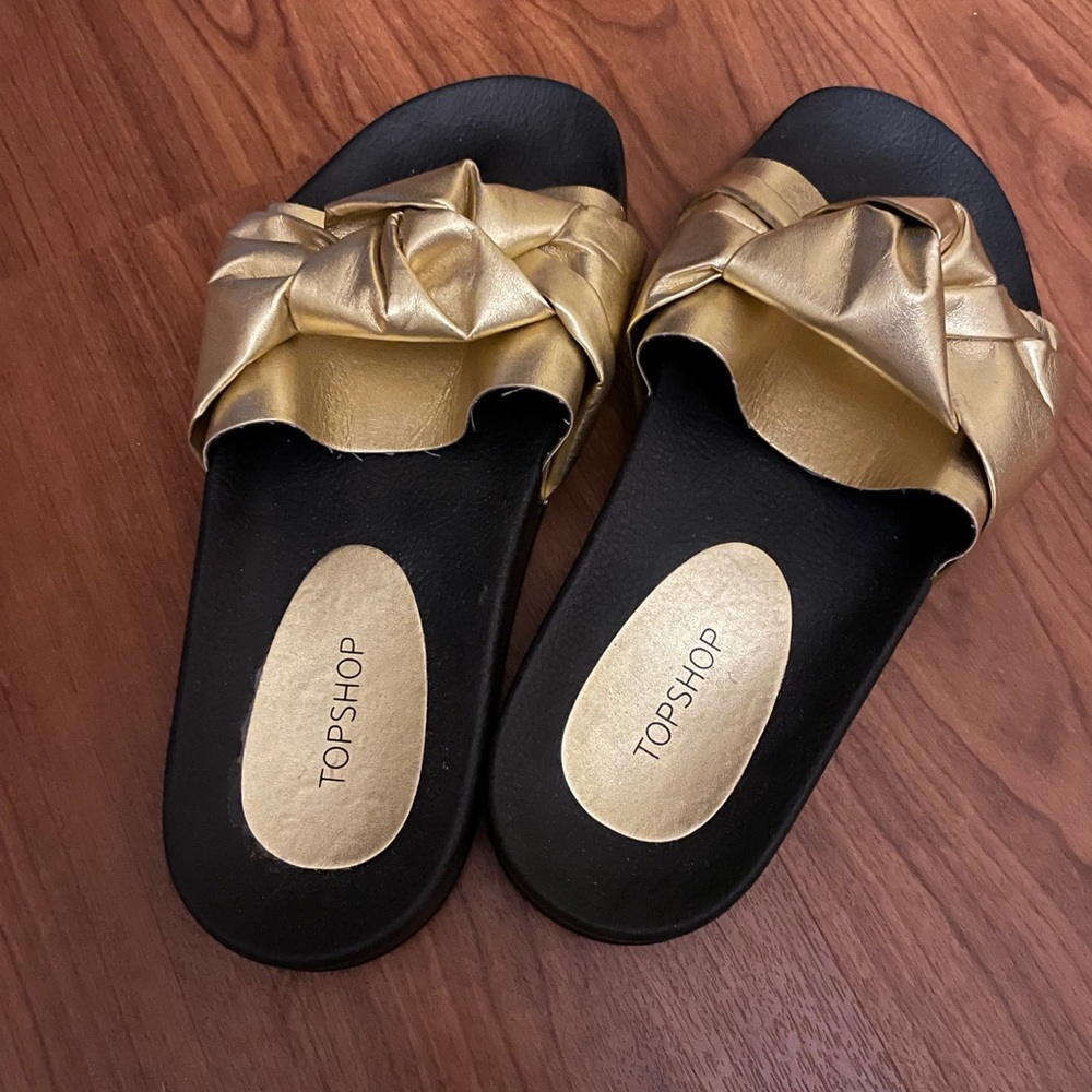 Topshop Gold Sandals